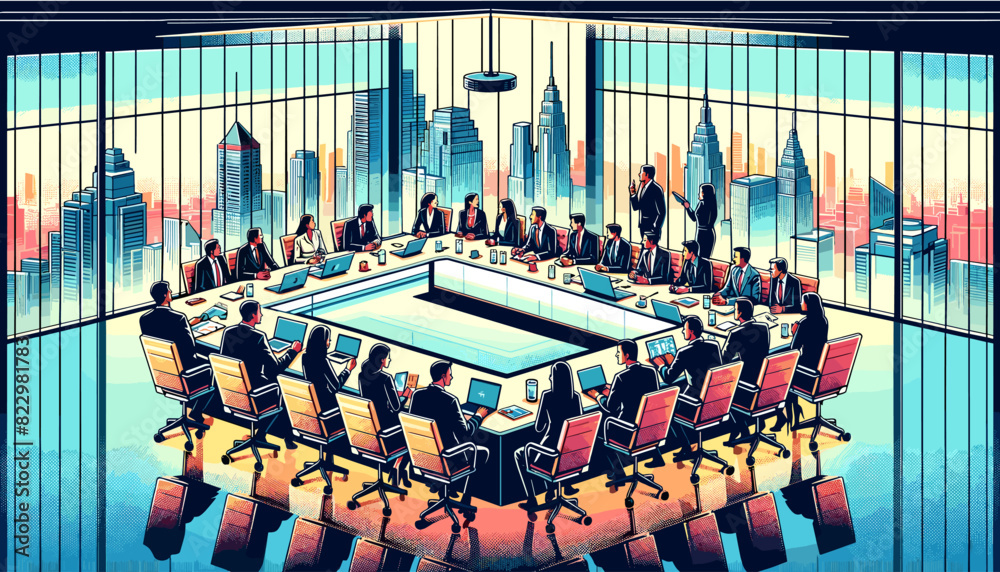 Obraz premium Concept vector illustration of business situation.