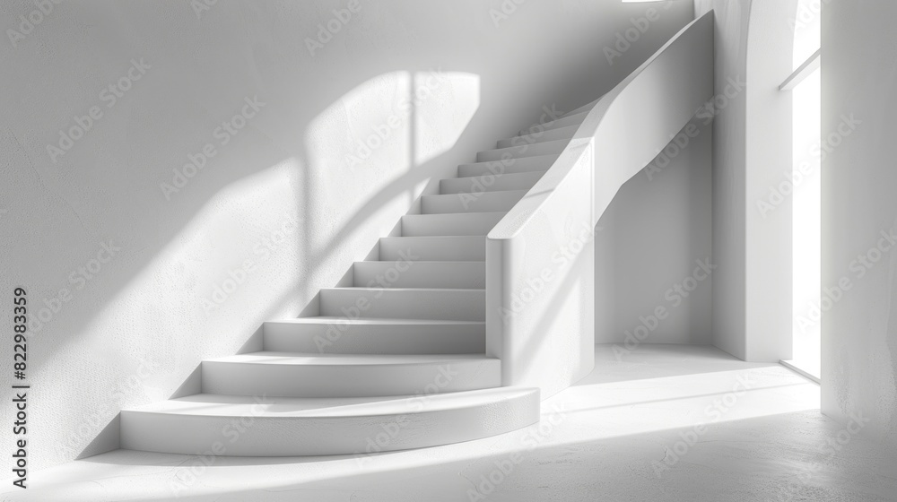 Cinema 4D business growth representation, clean and detailed, smooth white gradient, studio light, minimalism, copy space Cinema 4D business growth representation, clean and detailed, smooth white gradient, studio light, minimalism, copy space
