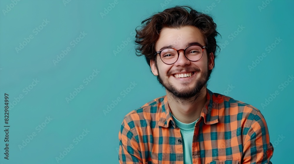 Obraz premium Cheerful Young Professional Manager Expressing Positivity