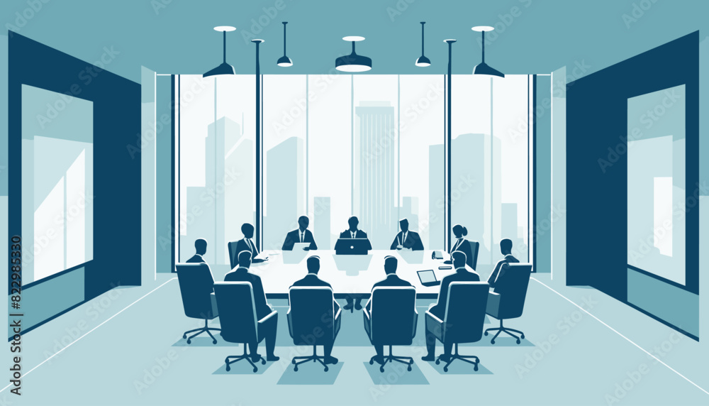 Fototapeta premium Concept vector illustration of business situation.
