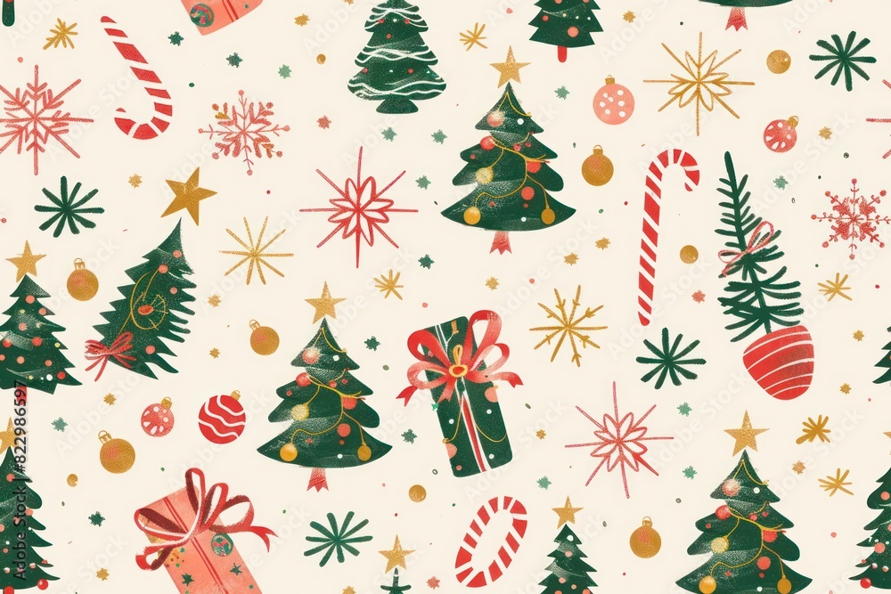 Merry & Bright: Diverse Seamless Christmas Patterns for Vibrant Holiday Designs Merry & Bright: Diverse Seamless Christmas Patterns for Vibrant Holiday Designs