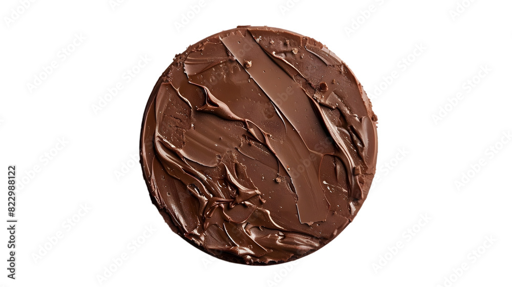 Brown modelling clay circle, isolated on a transparent background Brown modelling clay circle, isolated on a transparent background
