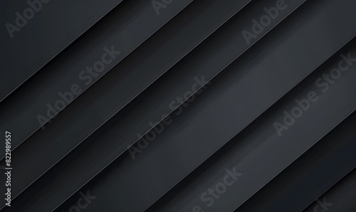 Abstract Black Layered Design on Black Background