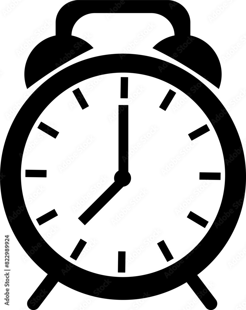 clock with minimalist illustration of a clock clock with minimalist illustration of a clock