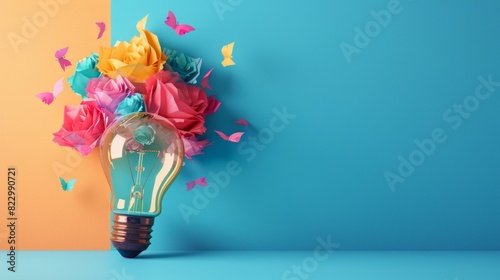 National creativity day concept. Art, abstract, and beautiful colour background