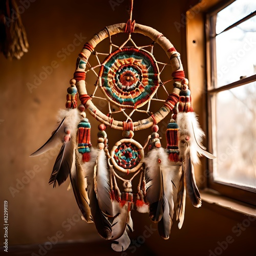 Native American cultural objects: dream catcher photo