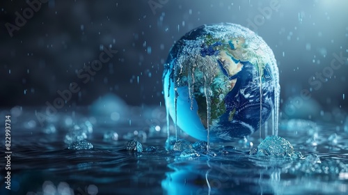 Water covers of the Earth's surface.