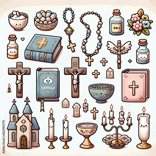 catholic people pray in church