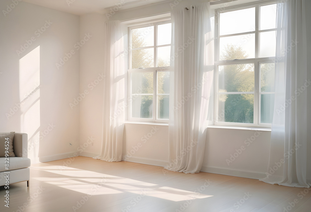 empty room with window