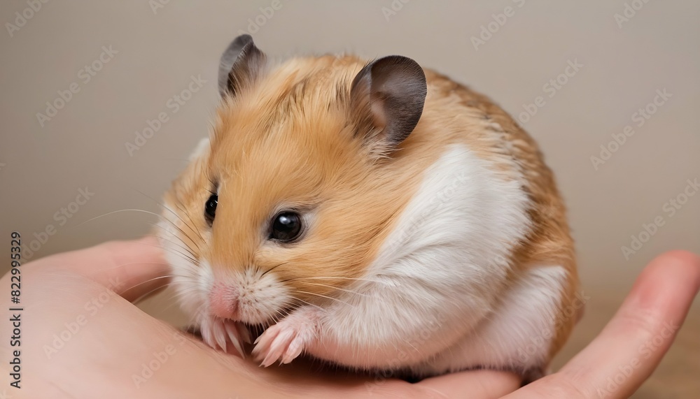 A Hamster Grooming Its Fur With Delicate Paws Upscaled 7