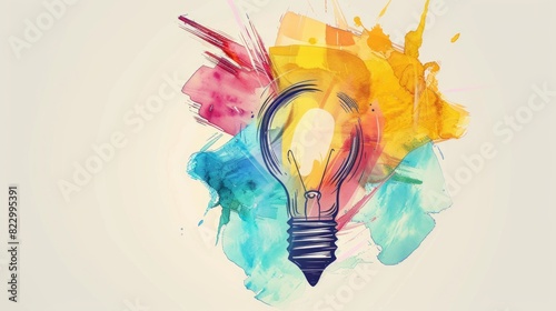 National creativity day concept. Art and beautiful colour background