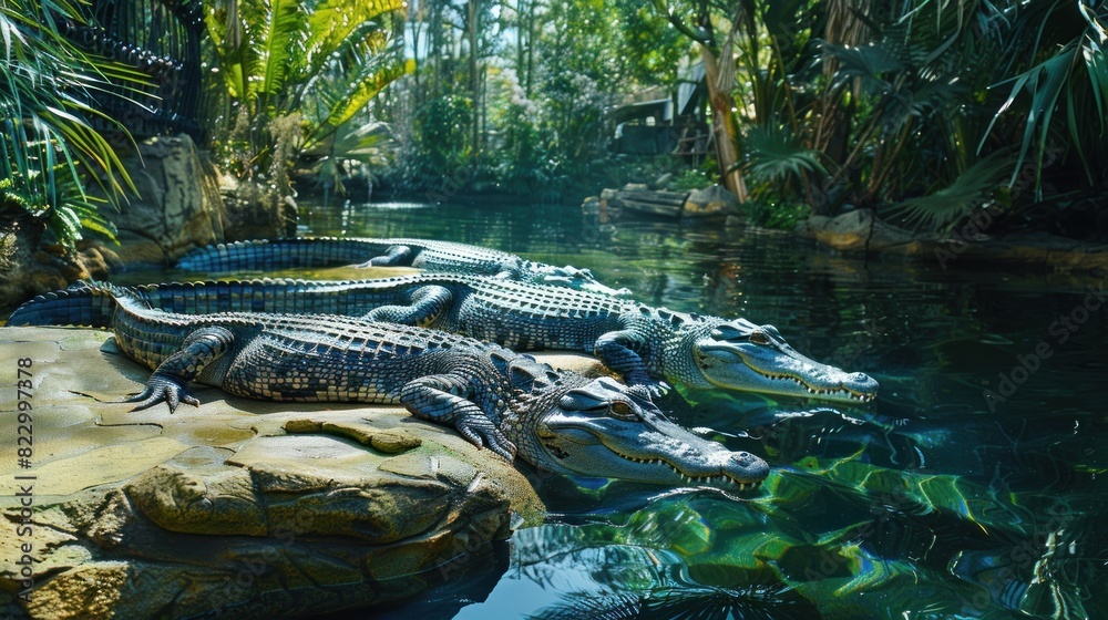 The Crocodile farm offers visitors a fascinating glimpse into the world ...