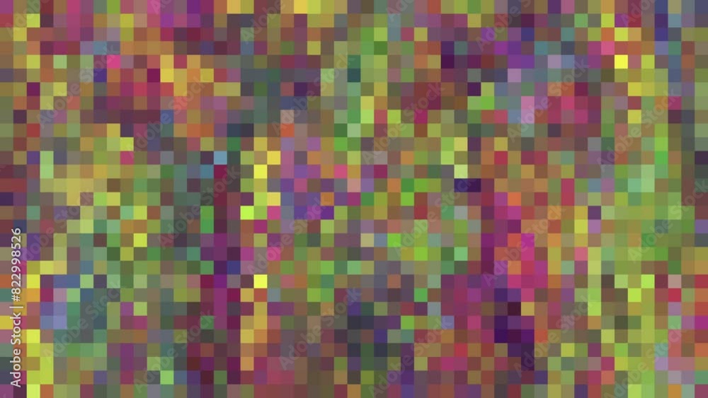 Color changing pixels in motion background. Color changing pixels in motion background.