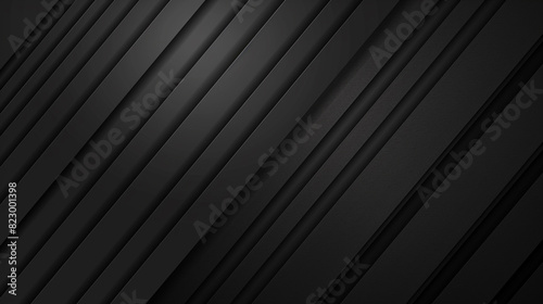 black Mordan square background. Minimal. Gradient. Dark grey banner with geometric shapes, lines, stripes, triangles. Design. Futuristic.