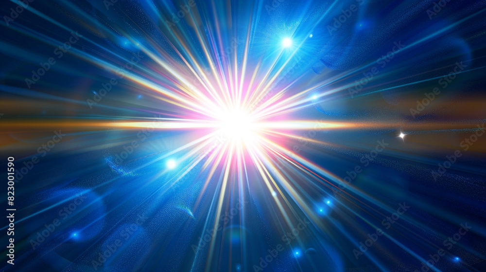 high speed blue light effect. Futuristic Light Effect. Colorful Lens Flare. Star, Explosion and Electric. Blue light technology background. High speed. Radial motion blur background.	
