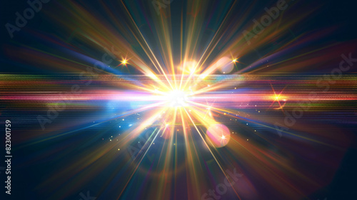 Abstract neon light rays background. purple glowing light burst explosion on black background. abstract flare light rays.