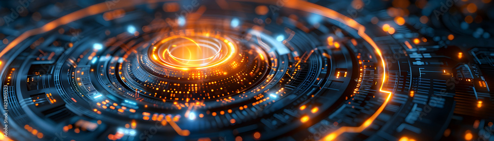 Photo realistic cyber security hub concept: Abstract digital art symbolizing innovation in sleek modern style Photo realistic cyber security hub concept: Abstract digital art symbolizing innovation in sleek modern style