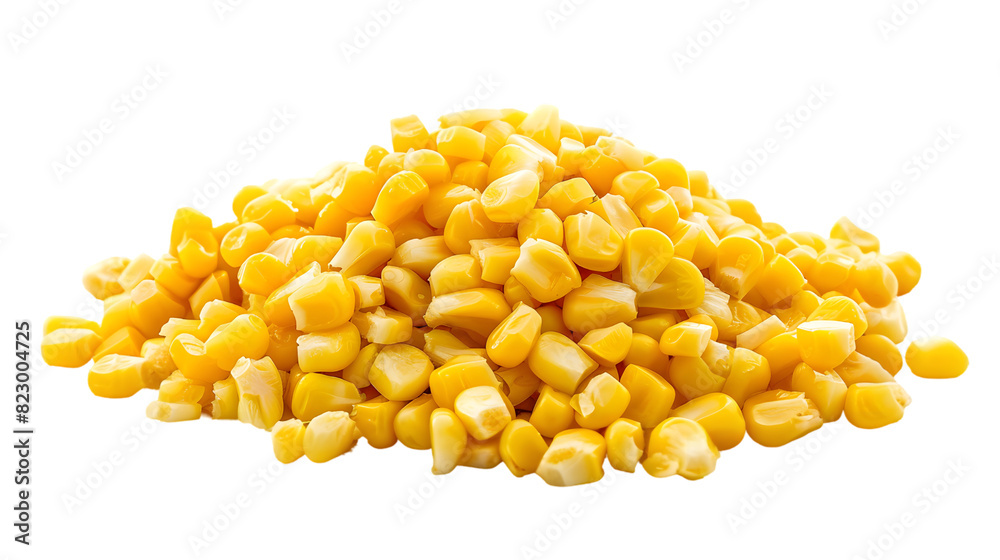 baby cooked corn for salad vegetable isolated on a transparent background baby cooked corn for salad vegetable isolated on a transparent background