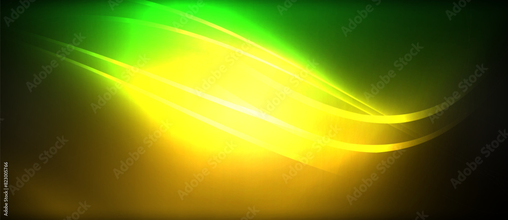 Neon glowing circle rays, light round lines in the dark, planet style neon wave lines. Energetic electric concept design for wallpaper, banner, background Neon glowing circle rays, light round lines in the dark, planet style neon wave lines. Energetic electric concept design for wallpaper, banner, background