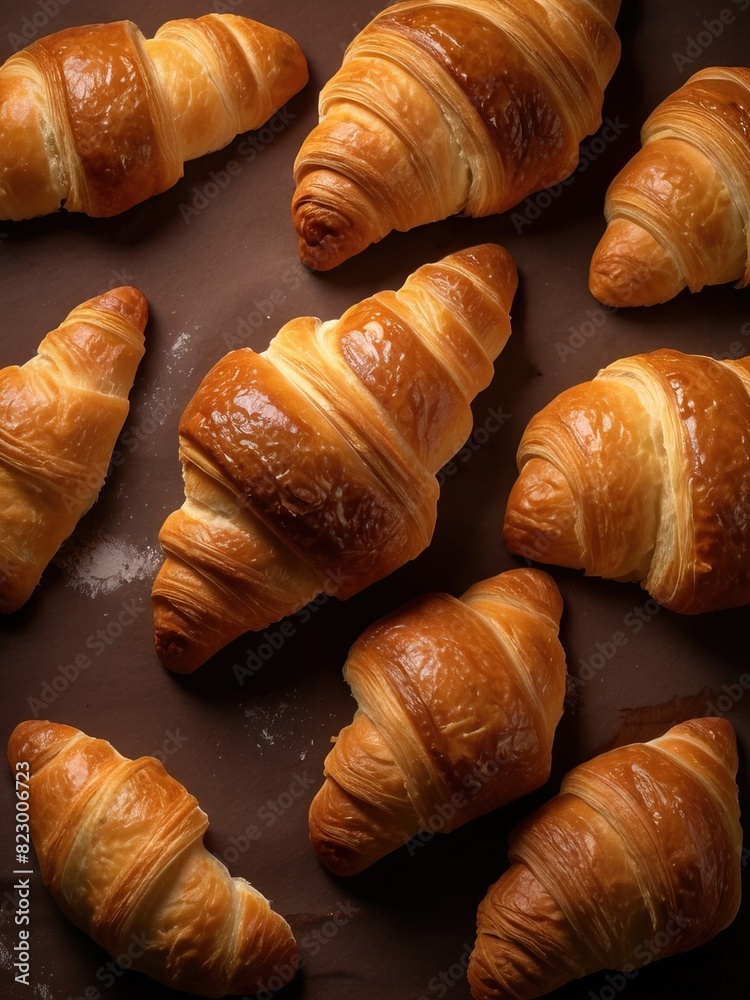 fresh croissant on white background fresh croissant on white background