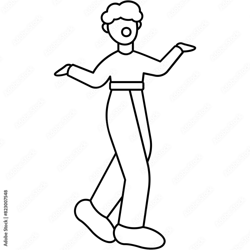 Stilt Walker Icon Stilt Walker Icon