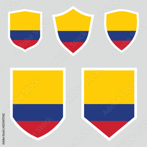 Free Download Colombia Set shield frame - GFXLoad