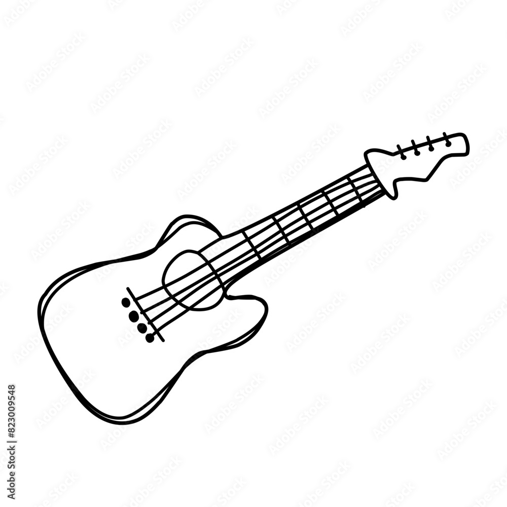 guitar musical instrument doodles guitar musical instrument doodles