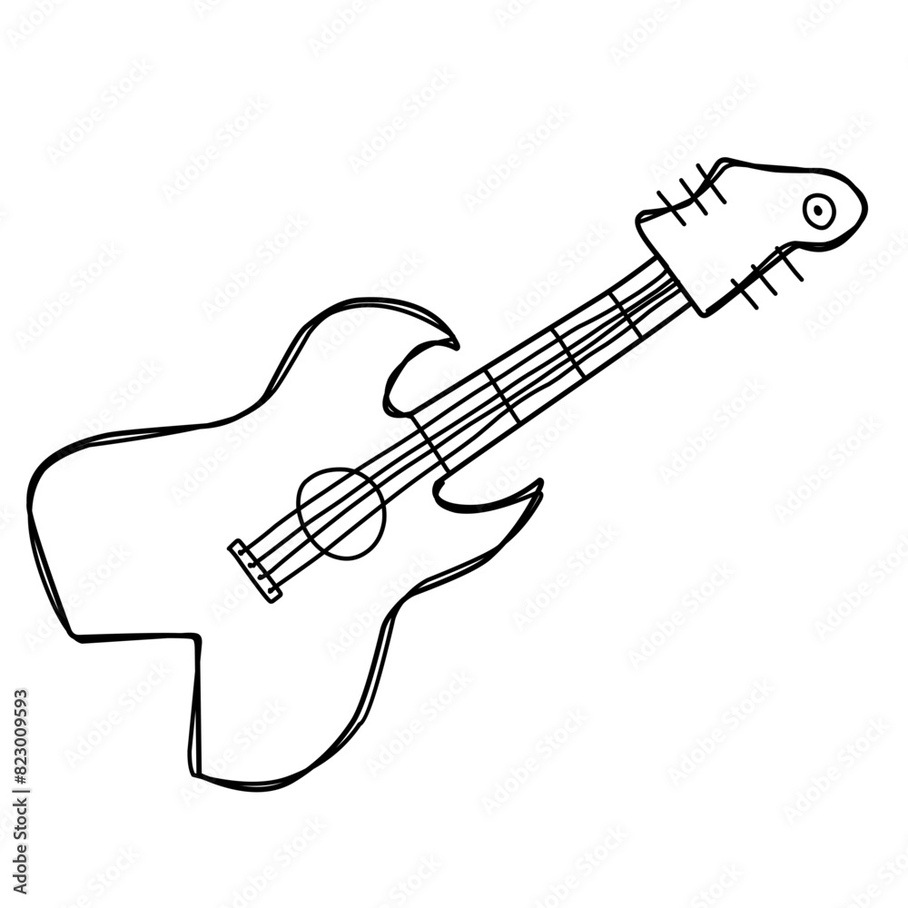 guitar musical instrument doodles guitar musical instrument doodles