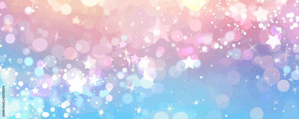 Obraz premium a blurry background with stars and sparkles