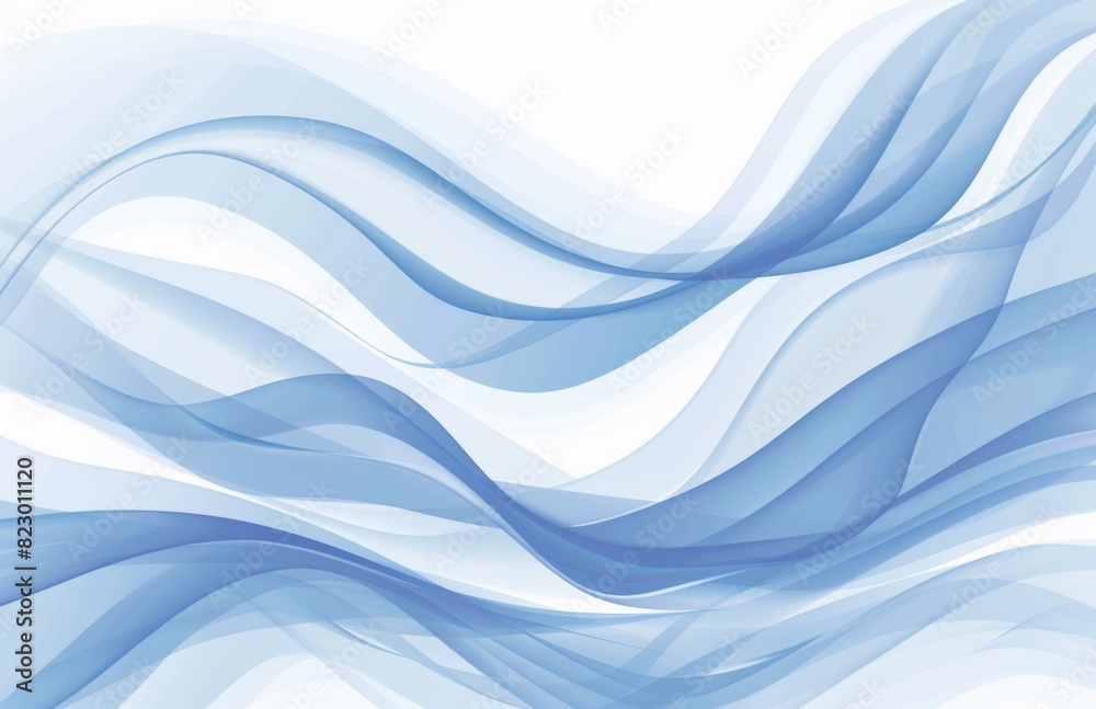 Abstract blue background with blurred waves and free space for text Abstract blue background with blurred waves and free space for text