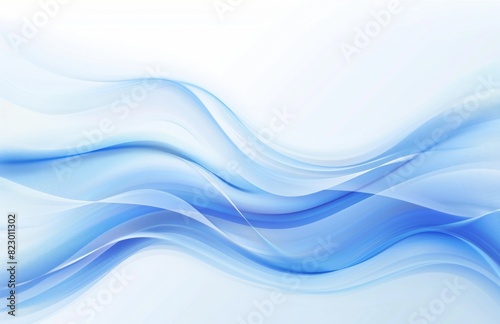 Abstract Blue Wave Background Presentation Design