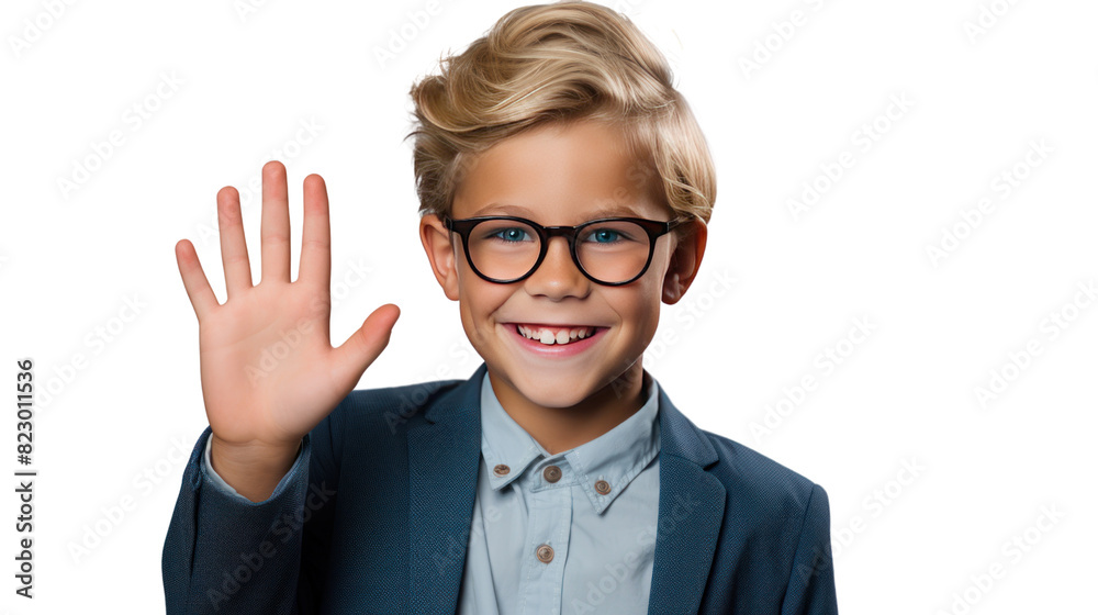blonde boy with trendy glasses, isolated on transparent and white background.PNG image. blonde boy with trendy glasses, isolated on transparent and white background.PNG image.