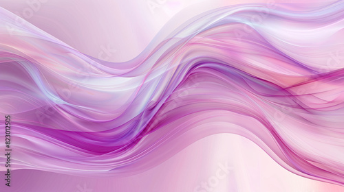 Art of wave with smooth curving lines with volume in gradient of pink