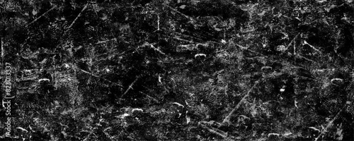 Dark grungy black textured of the black marble background. Abstract distressed Rough Black cracked wall slate texture wall grunge backdrop vector design art. Panorama of Dark grey black slate.	
