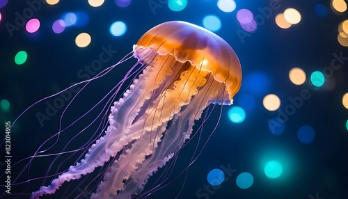 A Jellyfish In A Sea Of Shimmering Lights © Sabahat