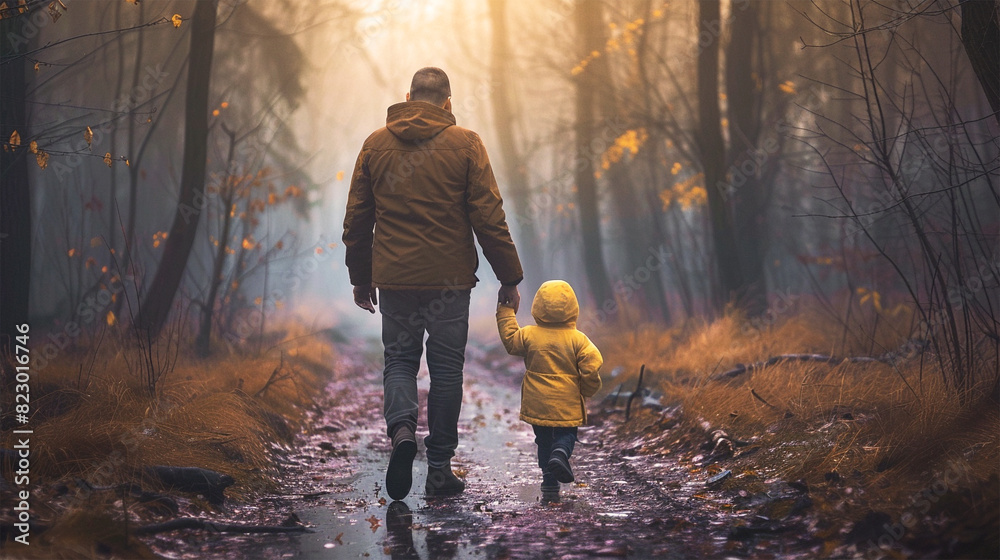 Father and Child, Happy Father's Day Father and Child, Happy Father's Day