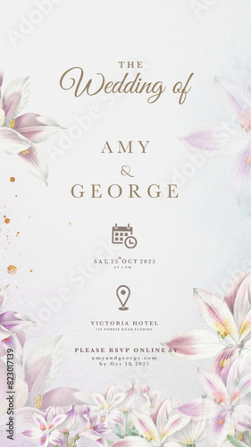 Digital Wedding Invitation Template 