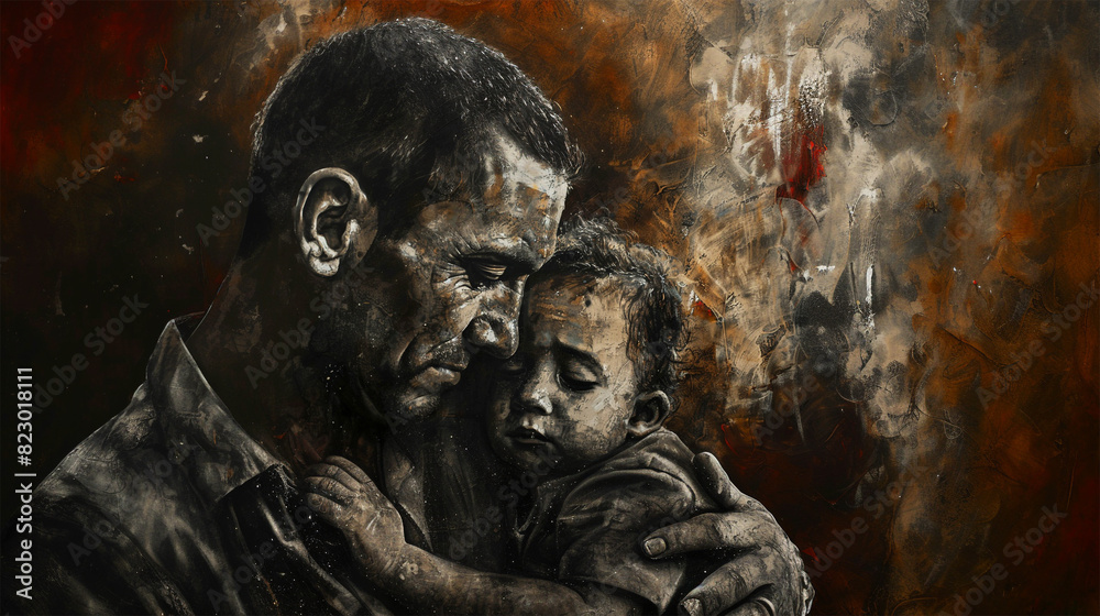Father and Child, Happy Father's Day Father and Child, Happy Father's Day
