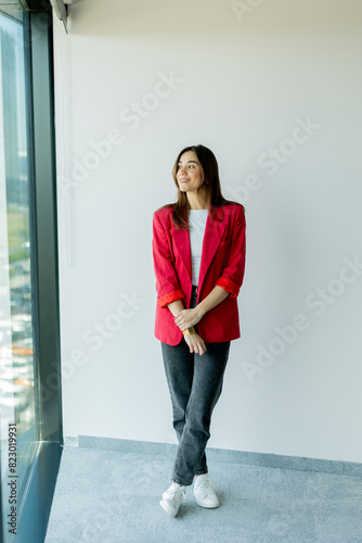 Confident woman smiling in ...