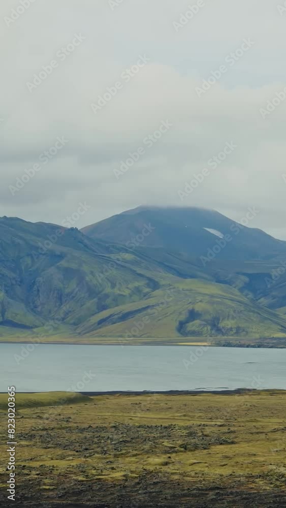 Steady shot of beautiful Iceland landscape