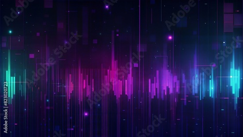Digital Noise: Randomized pixel noise in varying shades, creating a tech-inspired and edgy abstract effect. Abstract background 
