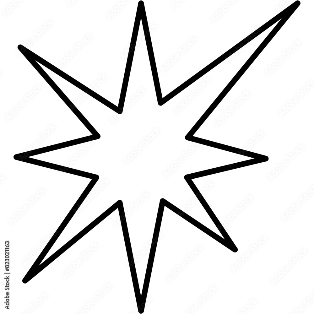Fototapeta premium Sparkling Star Icon