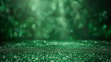 Abstract blur green glitter background
