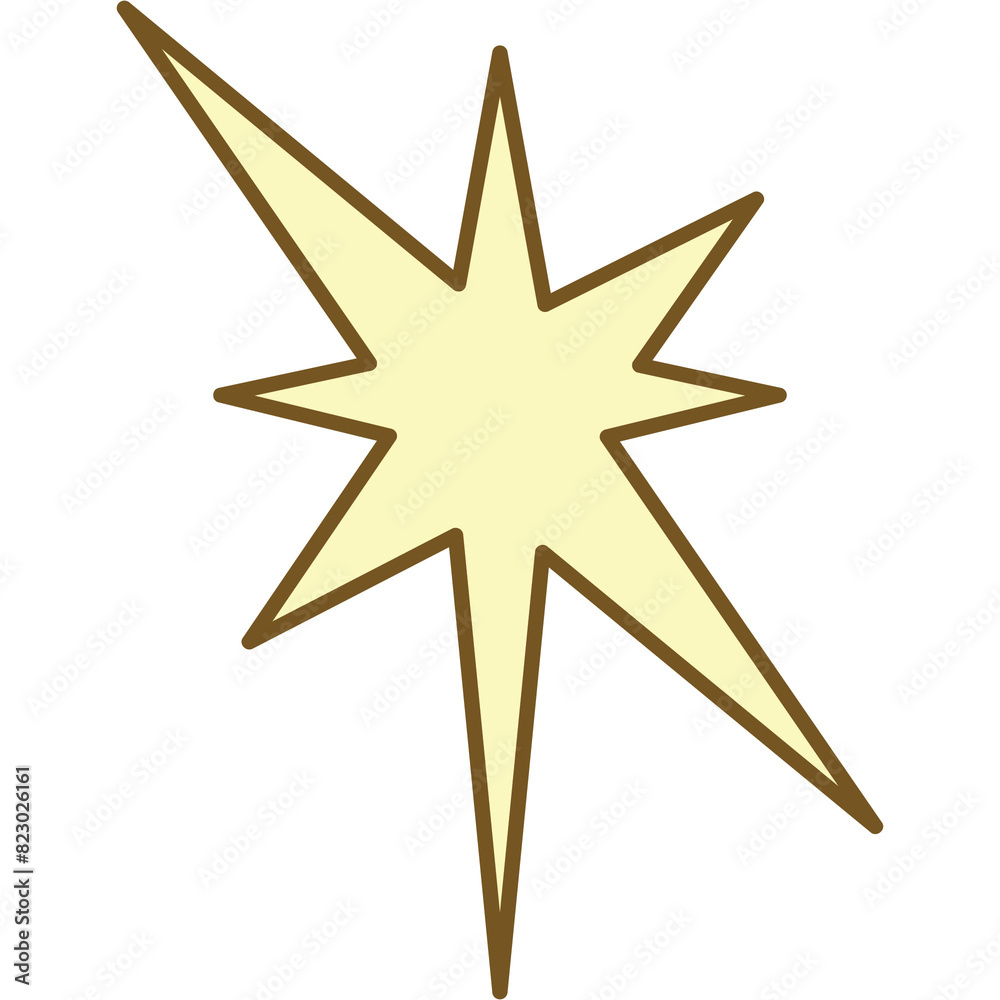 Obraz premium Sparkling Star Sticker