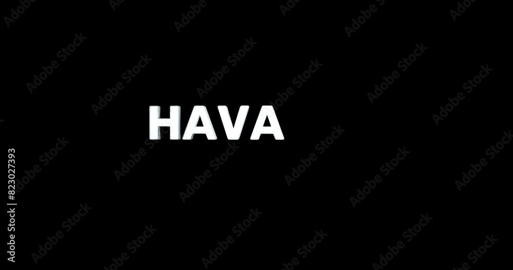 A smooth and high quality, silver 3D text reveal of the capital city A smooth and high quality, silver 3D text reveal of the capital city