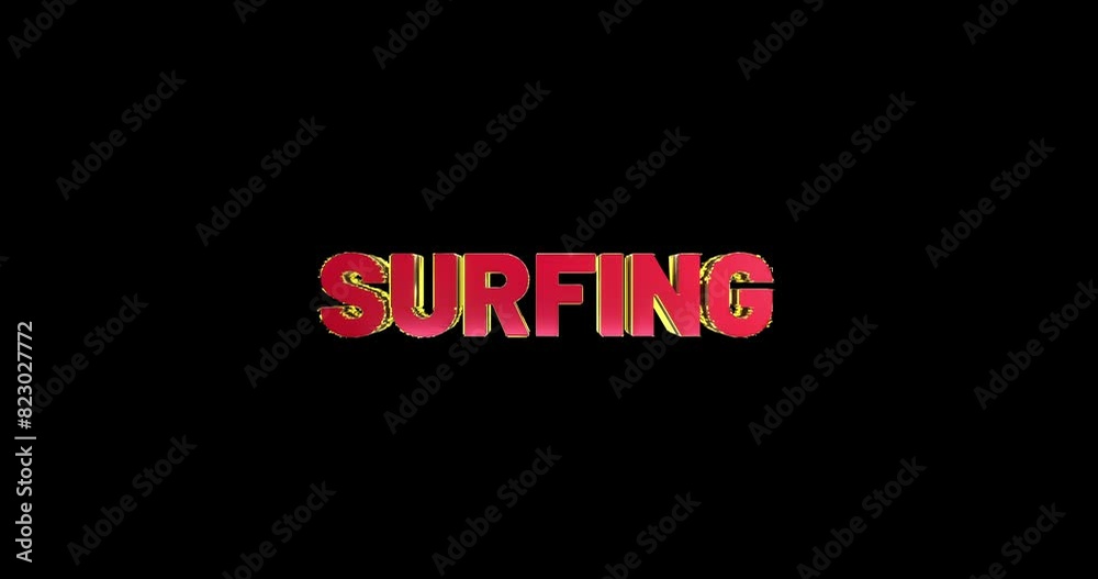 A smooth and high quality, red and gold 3D sport text reveal A smooth and high quality, red and gold 3D sport text reveal