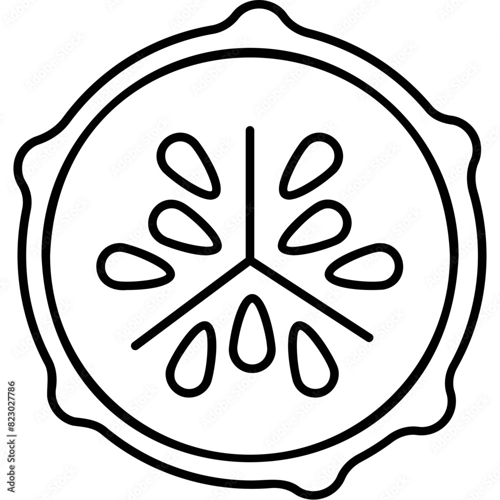 Obraz premium Cucumber Icon