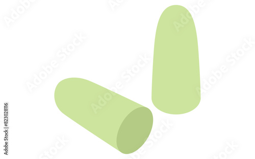 Earplugs Illustration of a handy noise reduction product