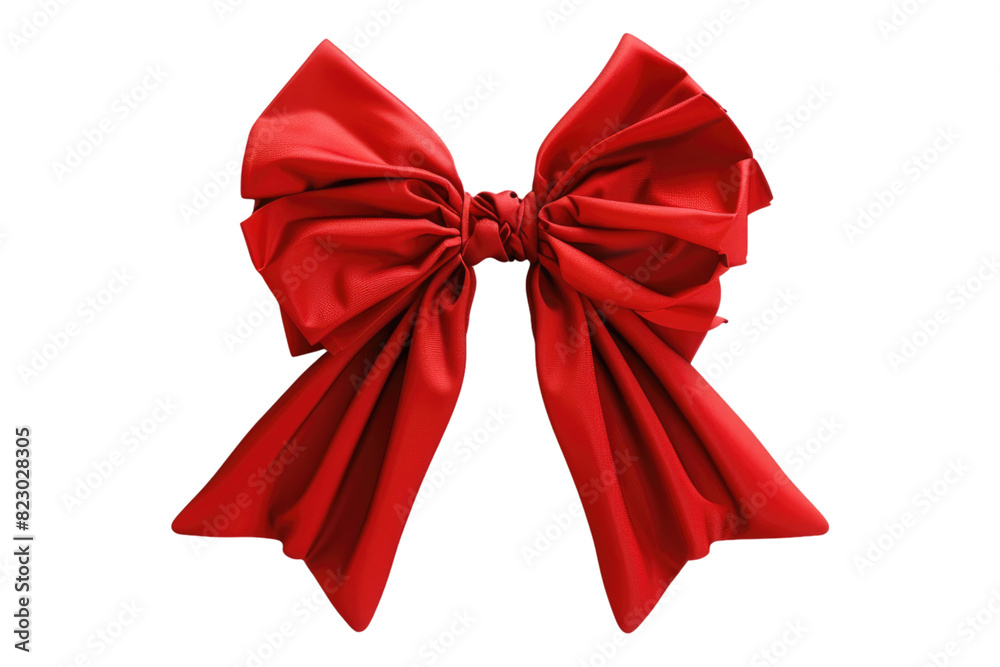 Red bow Isolated on white background Red bow Isolated on white background