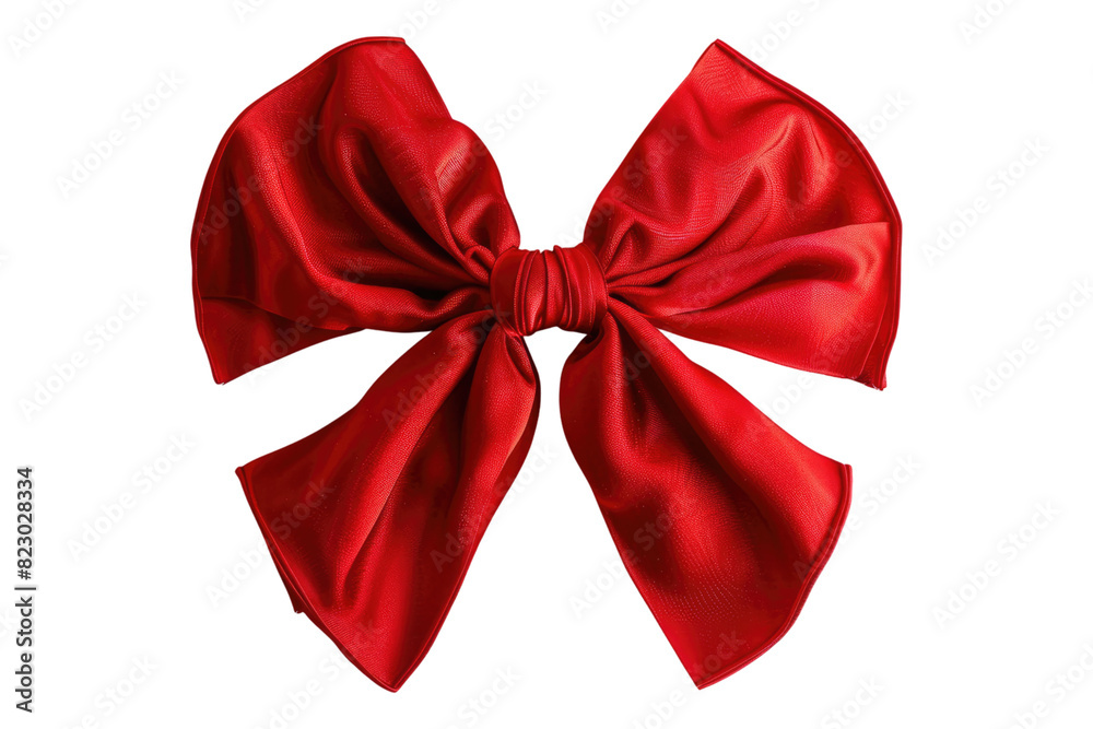 Red bow Isolated on white background Red bow Isolated on white background